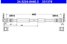 Brzdová hadice ATE 24.5224-0440.3