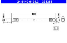 Brzdová hadice ATE 24.5140-0194.3