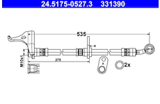 Brzdová hadice ATE 24.5175-0527.3