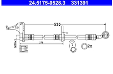 Brzdová hadice ATE 24.5175-0528.3