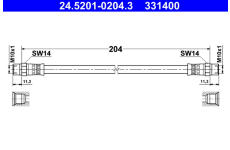 Brzdová hadice ATE 24.5201-0204.3