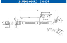 Brzdová hadice ATE 24.5265-0347.3