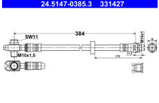 Brzdová hadice ATE 24.5147-0385.3