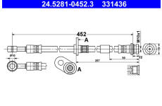 Brzdová hadice ATE 24.5281-0452.3