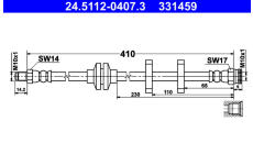 Brzdová hadica ATE 24.5112-0407.3