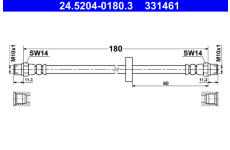 Brzdová hadice ATE 24.5204-0180.3