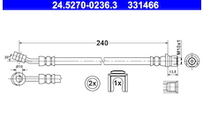 Brzdová hadice ATE 24.5270-0236.3