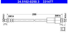 Brzdová hadice ATE 24.5102-0250.3