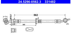 Brzdová hadice ATE 24.5296-0562.3