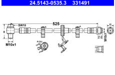 Brzdová hadice ATE 24.5143-0535.3