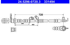 Brzdová hadice ATE 24.5296-0720.3