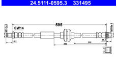 Brzdová hadice ATE 24.5111-0595.3