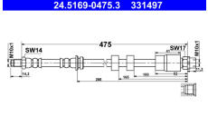 Brzdová hadica ATE 24.5169-0475.3
