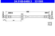 Brzdová hadice ATE 24.5169-0480.3