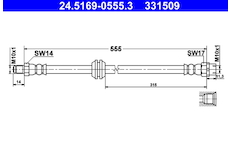 Brzdová hadice ATE 24.5169-0555.3