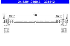 Brzdová hadice ATE 24.5201-0100.3