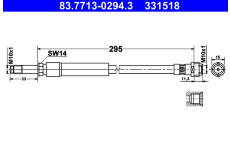 Brzdová hadice ATE 83.7713-0294.3
