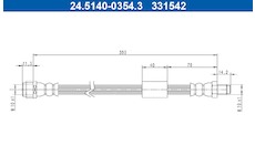 Brzdová hadice ATE 24.5140-0354.3