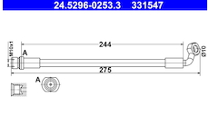 Brzdová hadice ATE 24.5296-0253.3