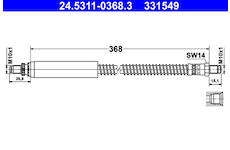 Brzdová hadice ATE 24.5311-0368.3