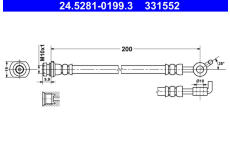 Brzdová hadice ATE 24.5281-0199.3