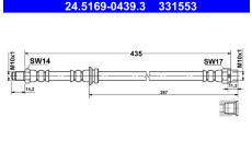 Brzdová hadice ATE 24.5169-0439.3