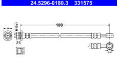 Brzdová hadice ATE 24.5296-0180.3