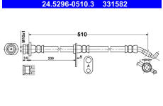 Brzdová hadice ATE 24.5296-0510.3