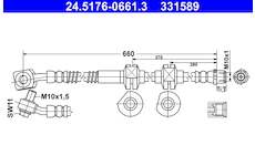 Brzdová hadice ATE 24.5176-0661.3