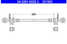 Brzdová hadice ATE 24.5201-0225.3