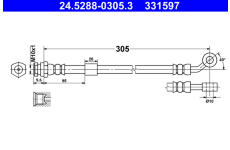 Brzdová hadice ATE 24.5288-0305.3