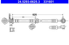 Brzdová hadice ATE 24.5293-0625.3