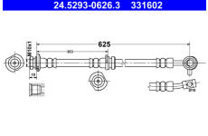 Brzdová hadice ATE 24.5293-0626.3