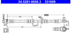 Brzdová hadice ATE 24.5281-0656.3