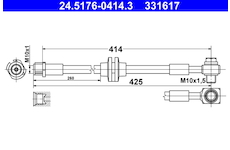 Brzdová hadice ATE 24.5176-0414.3