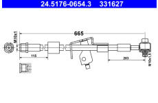 Brzdová hadice ATE 24.5176-0654.3