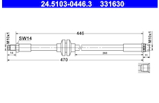 Brzdová hadice ATE 24.5103-0446.3