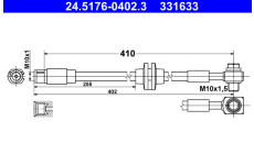 Brzdová hadice ATE 24.5176-0402.3
