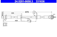 Brzdová hadice ATE 24.5281-0658.3