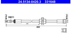 Brzdová hadice ATE 24.5134-0420.3