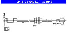 Brzdová hadice ATE 24.5176-0401.3
