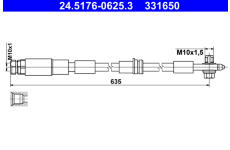 Brzdová hadice ATE 24.5176-0625.3