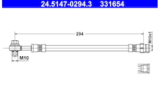 Brzdová hadice ATE 24.5147-0294.3