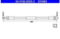Brzdová hadice ATE 24.5102-0353.3