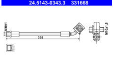 Brzdová hadice ATE 24.5143-0343.3