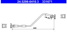 Brzdová hadice ATE 24.5298-0410.3
