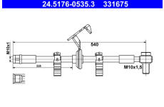 Brzdová hadice ATE 24.5176-0535.3