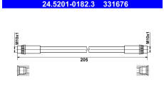 Brzdová hadice ATE 24.5201-0182.3