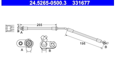 Brzdová hadice ATE 24.5265-0500.3