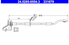 Brzdová hadice ATE 24.5265-0554.3